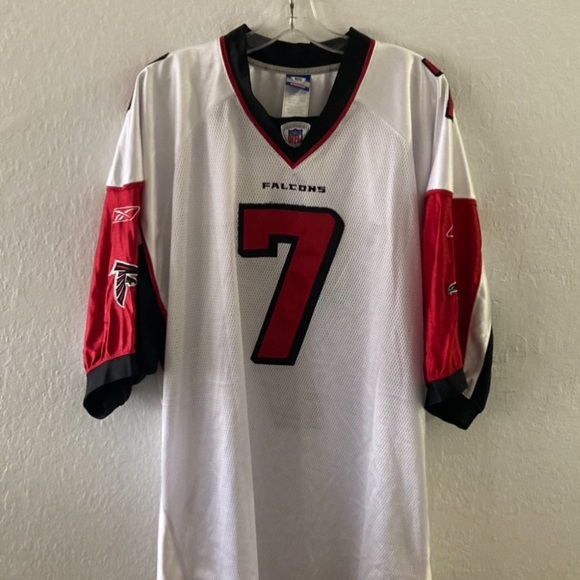 MICHAEL VICK ATLANTA FALCONS VINTAGE JERSEY REEBOK WHITE AUTHENTIC NFL MEN - Picture 2 of 6